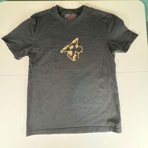 Warren James Graphic T Shirt Black Gold Print Men's Medium Streetwear‎ Tee